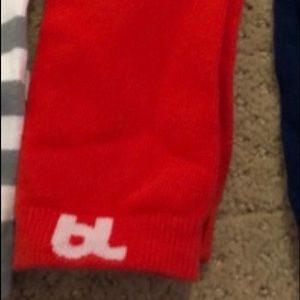 One pair red baby legs NWOT
